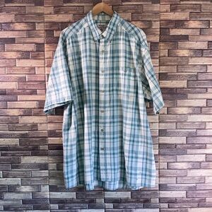 Mens Vintage 3XL Wrangler Rugged Button Down Work Shirt